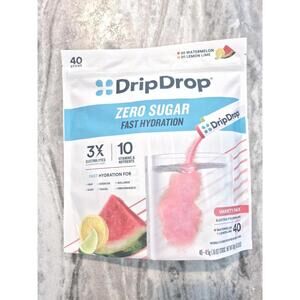 DripDrop Hydration Zero Sugar Variety Pack, 40 Individual Serving Sticks